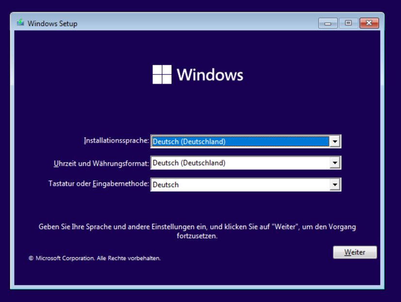 Windows-Installation