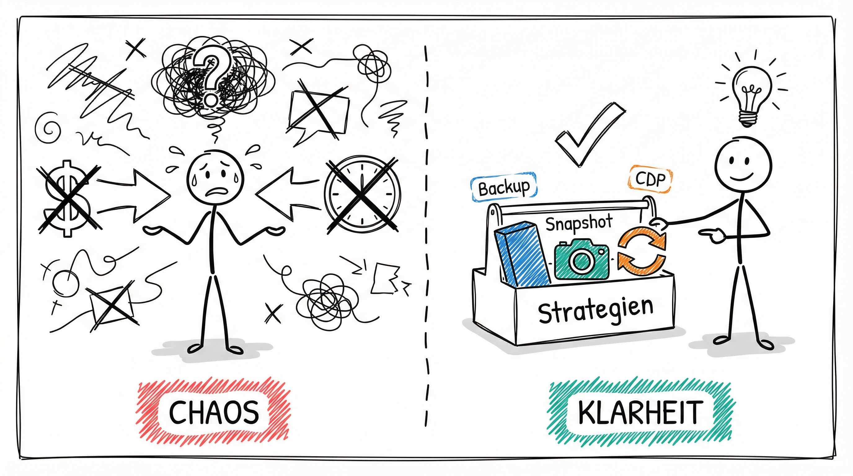Chaos vs. Klarheit bei der Backup-Strategie