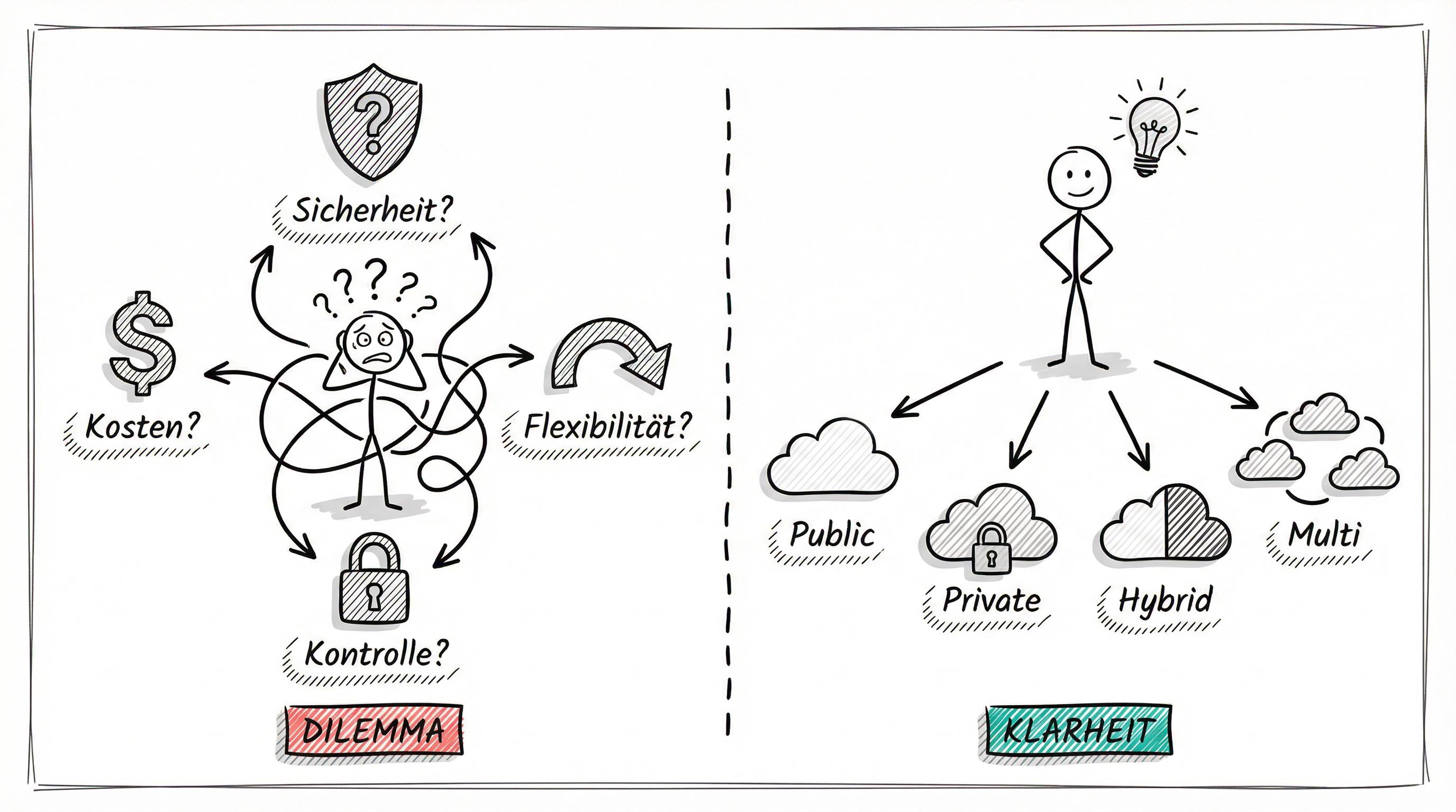 Vom Dilemma zur Klarheit: Cloud Deployment Modelle