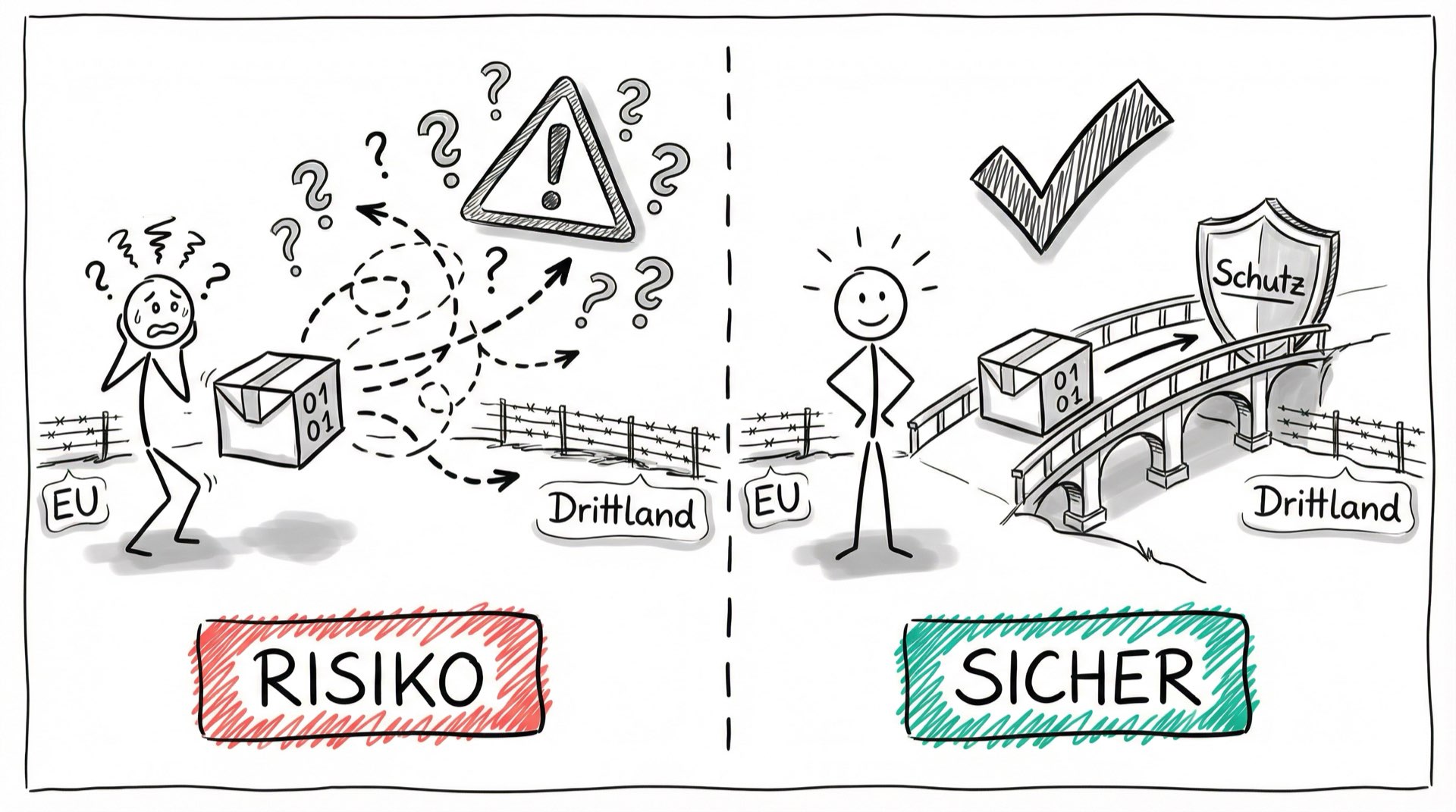 Datentransfer: Risiko vs. Sicherheit