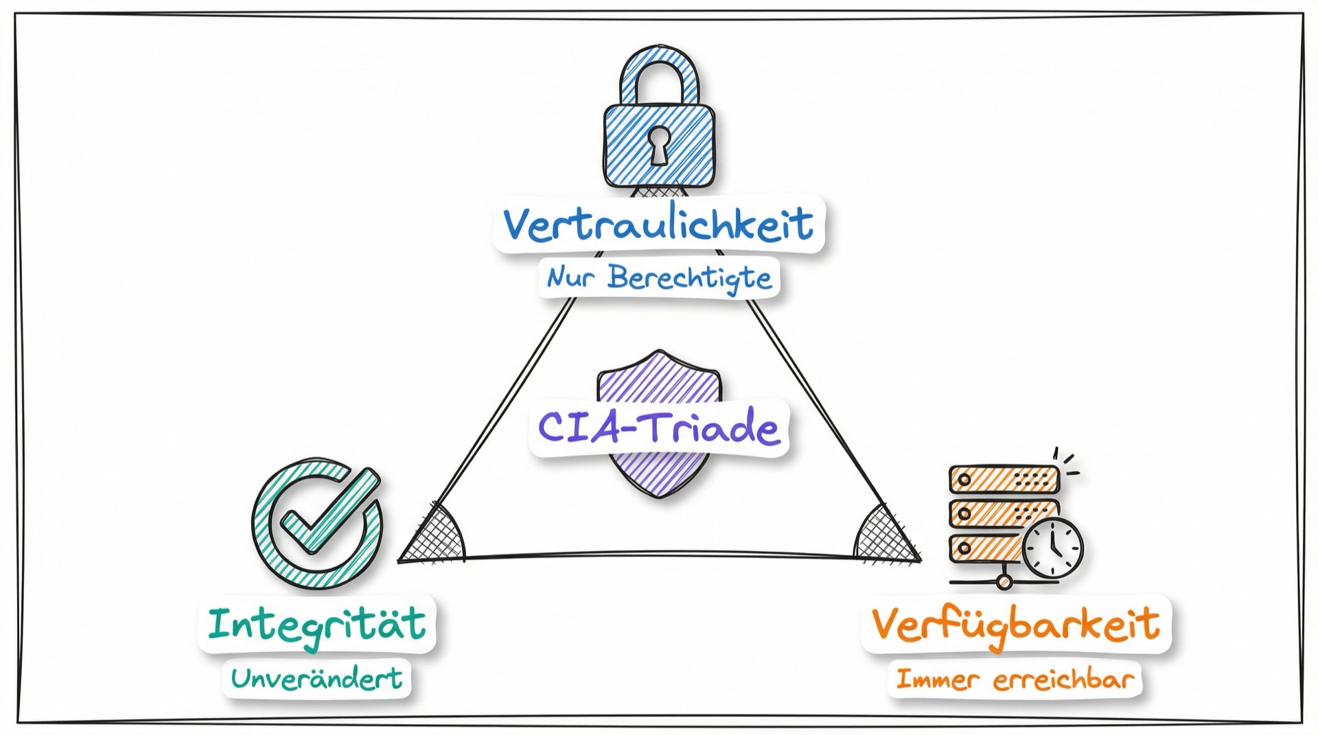 CIA-Triade: Vertraulichkeit, Integrität, Verfügbarkeit