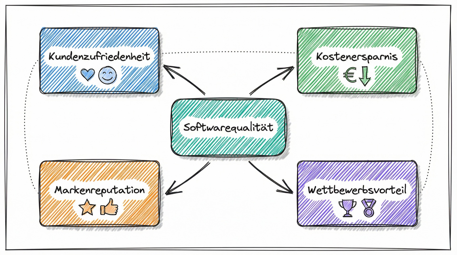 Die 4 Vorteile von Softwarequalität