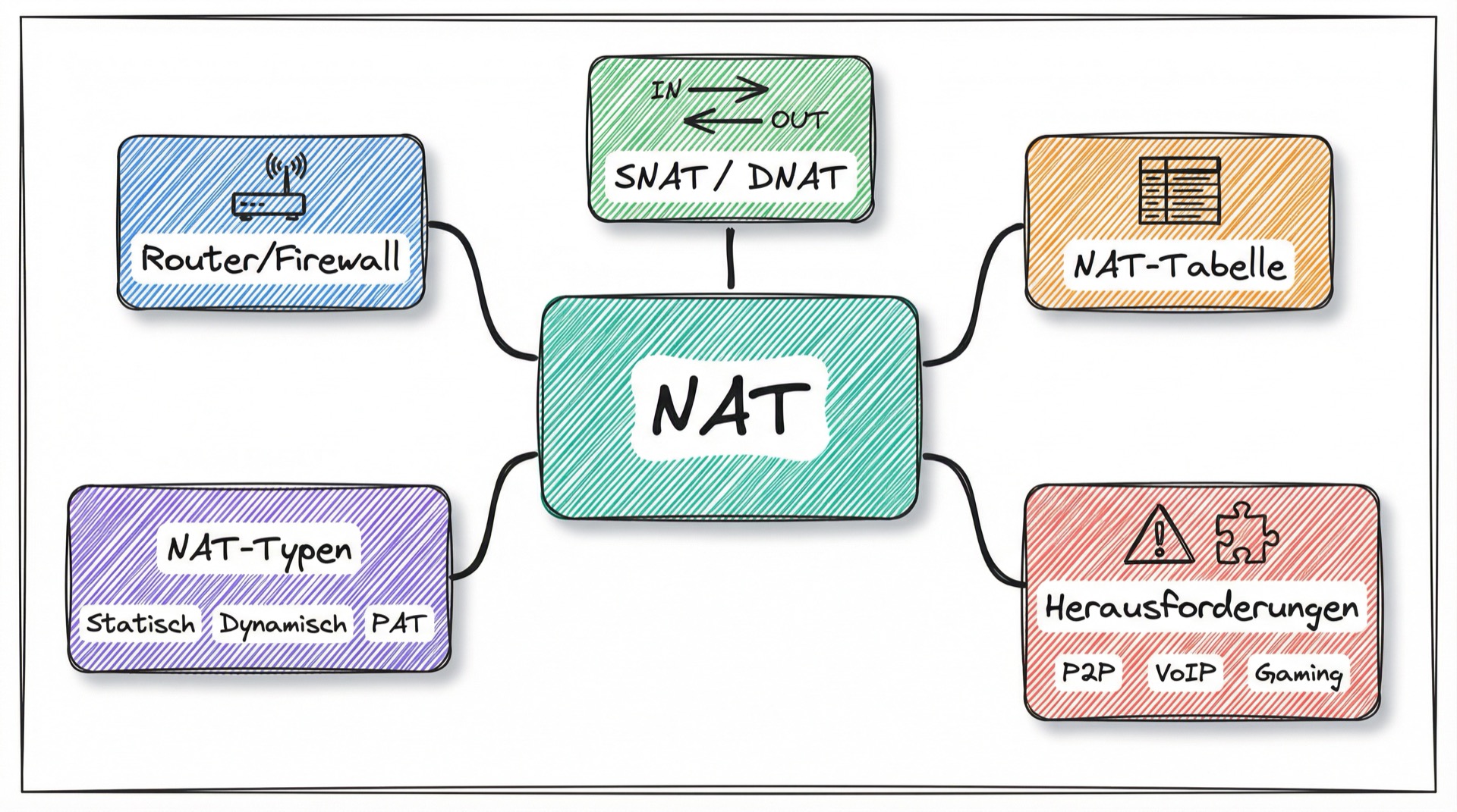 NAT Concept Map - Übersicht der Kernkonzepte
