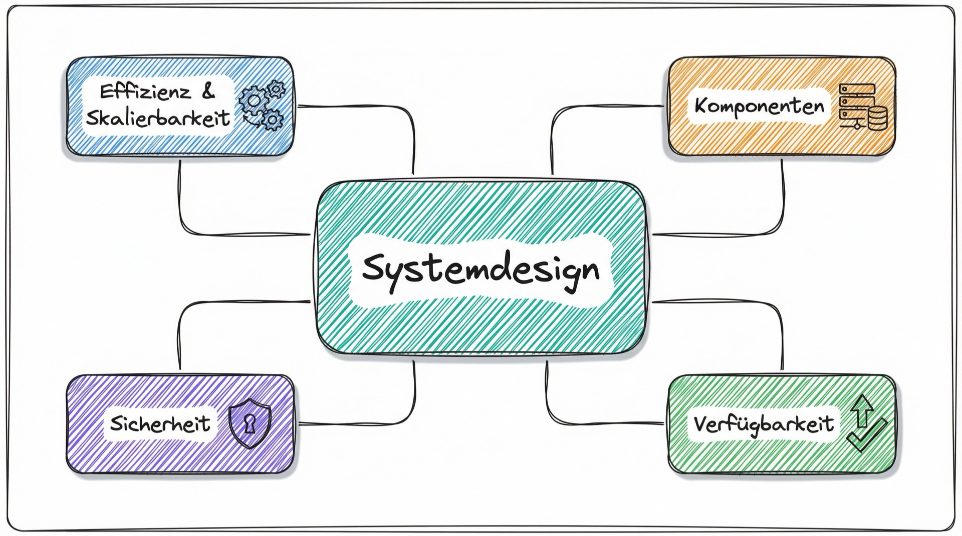Mind-Map der Systemdesign-Konzepte