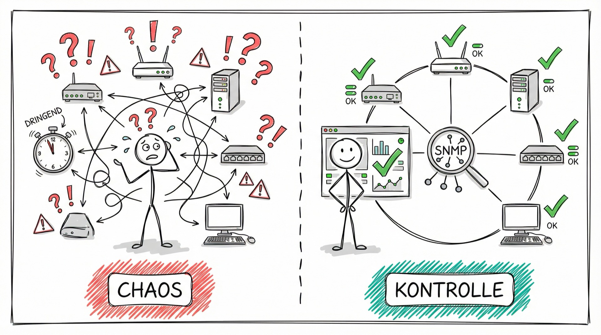 Vom Chaos zur Kontrolle: Netzwerkmanagement mit SNMP