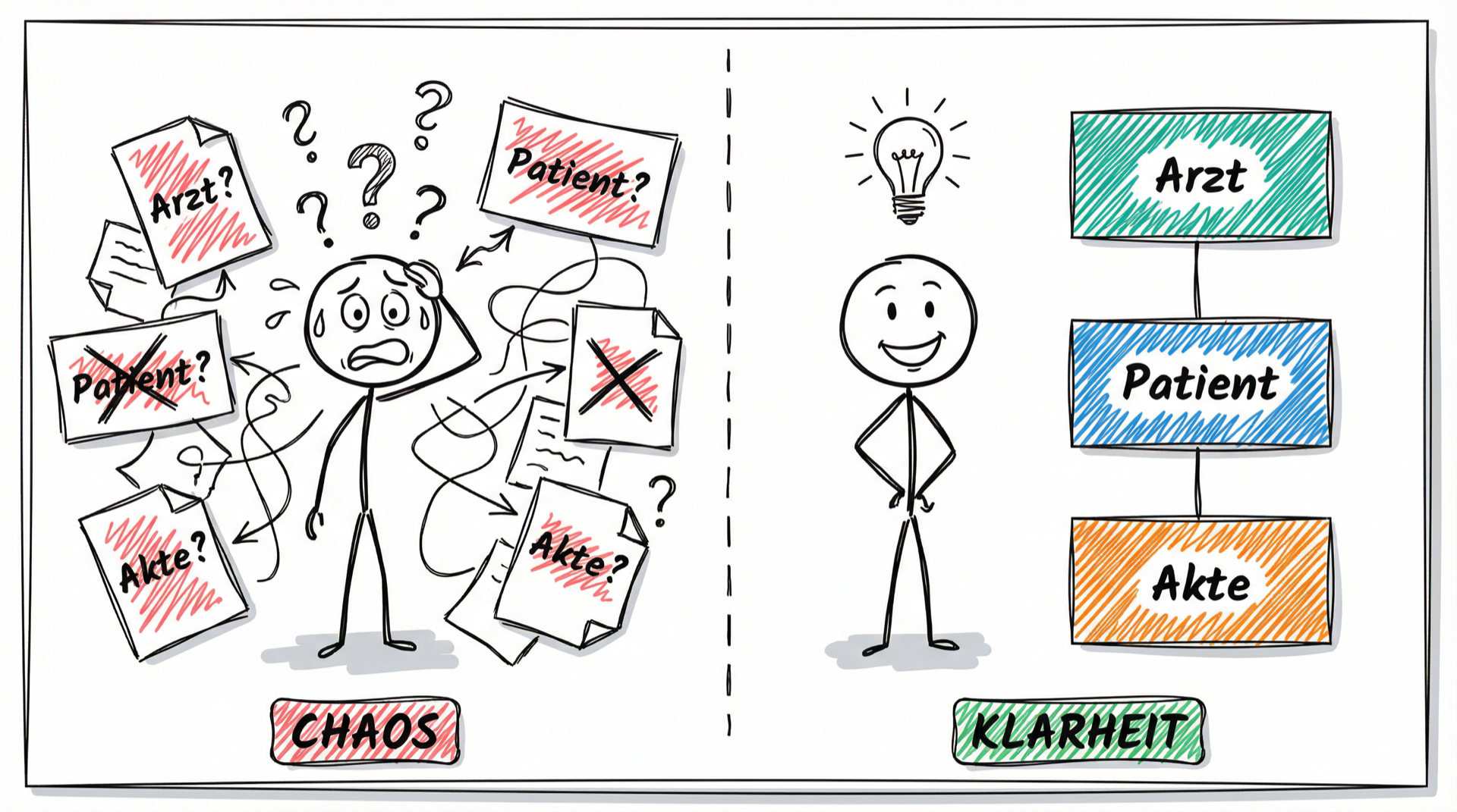 Chaos vs. Klarheit durch Klassendiagramme