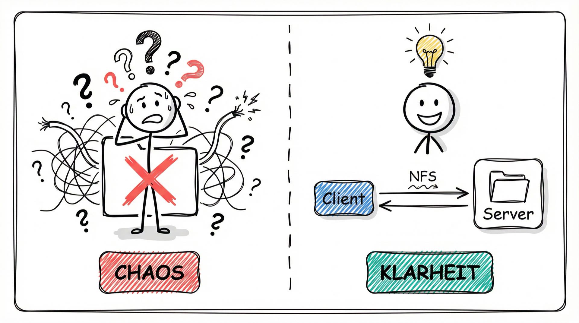 NFS-Protokoll: Chaos ohne Verständnis vs. Klarheit mit NFS-Wissen