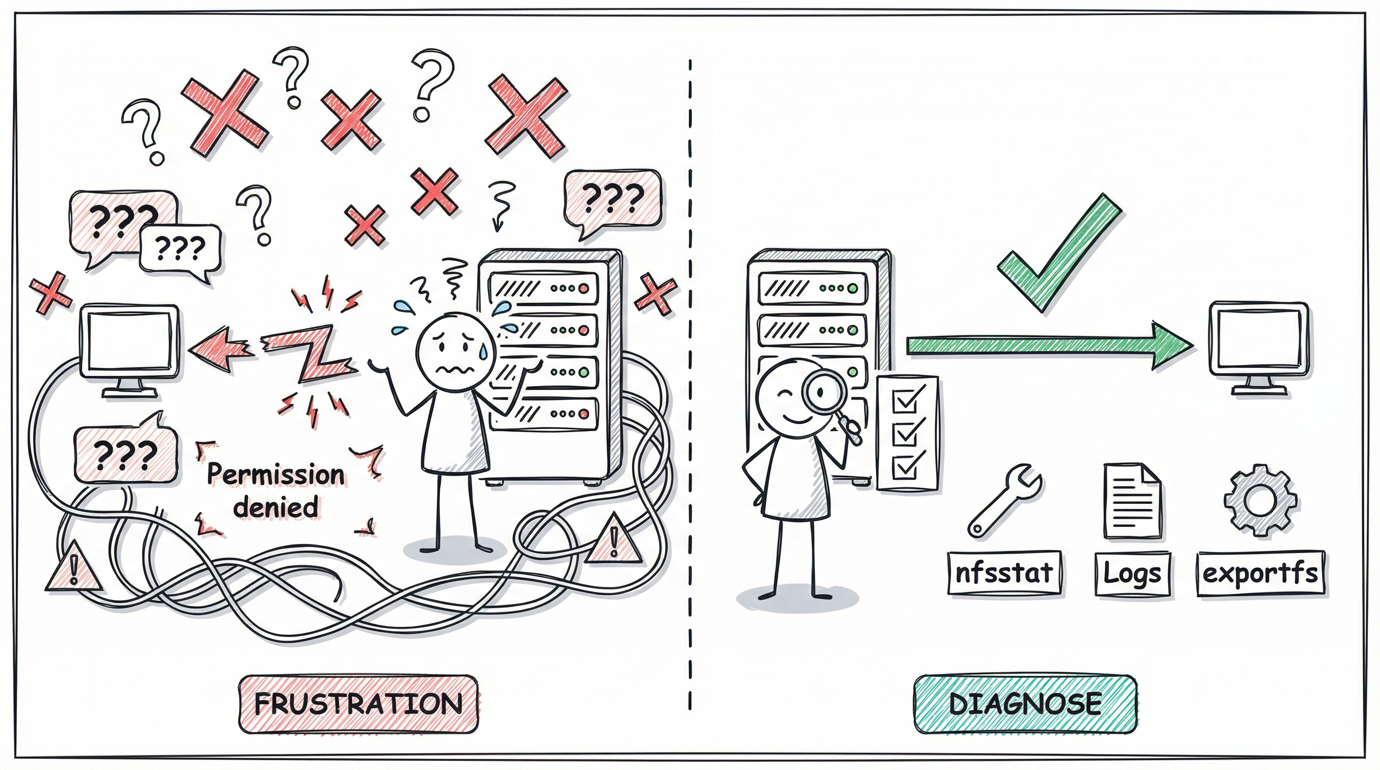 NFS Troubleshooting: Von Frustration zur systematischen Diagnose