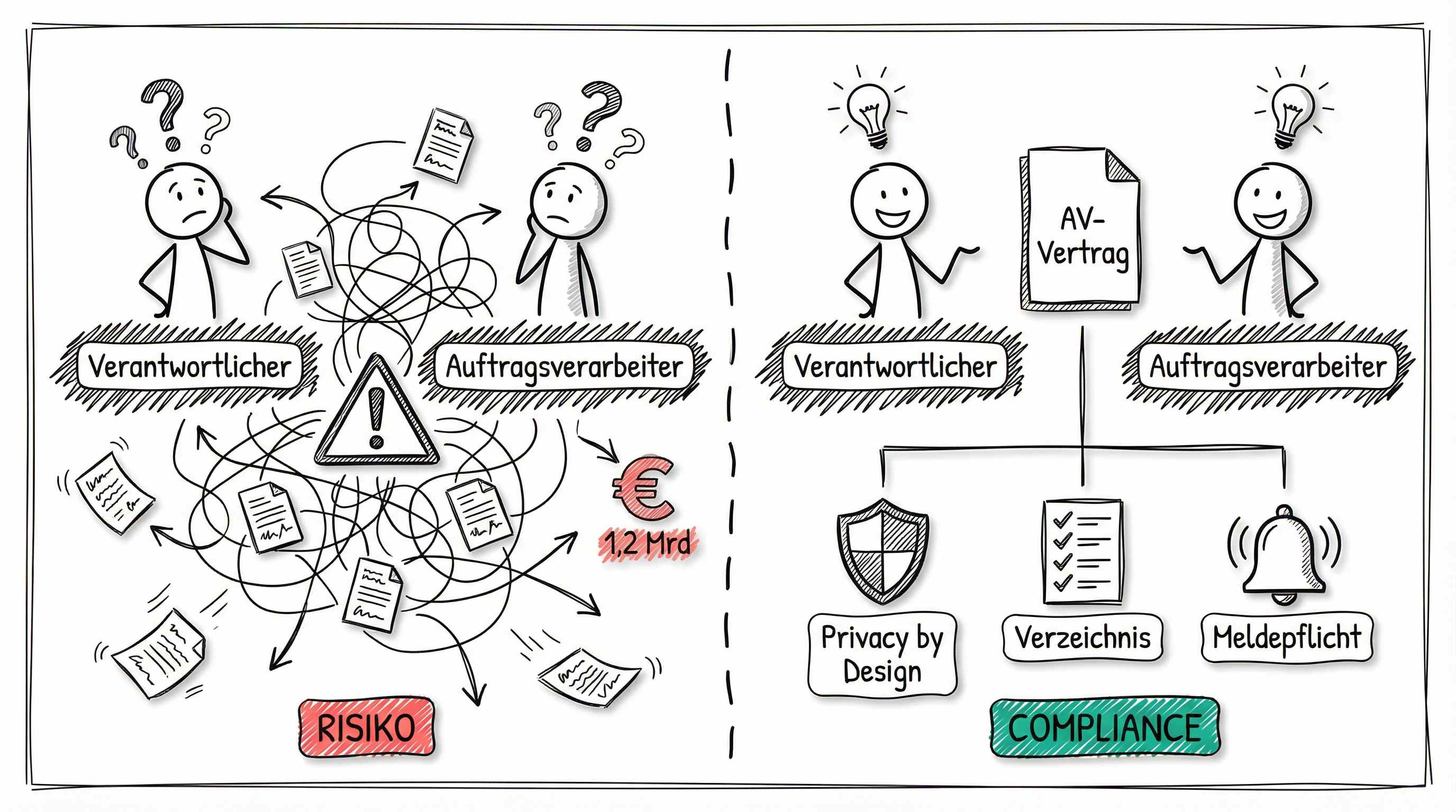 DSGVO-Pflichten: Risiko vs. Compliance