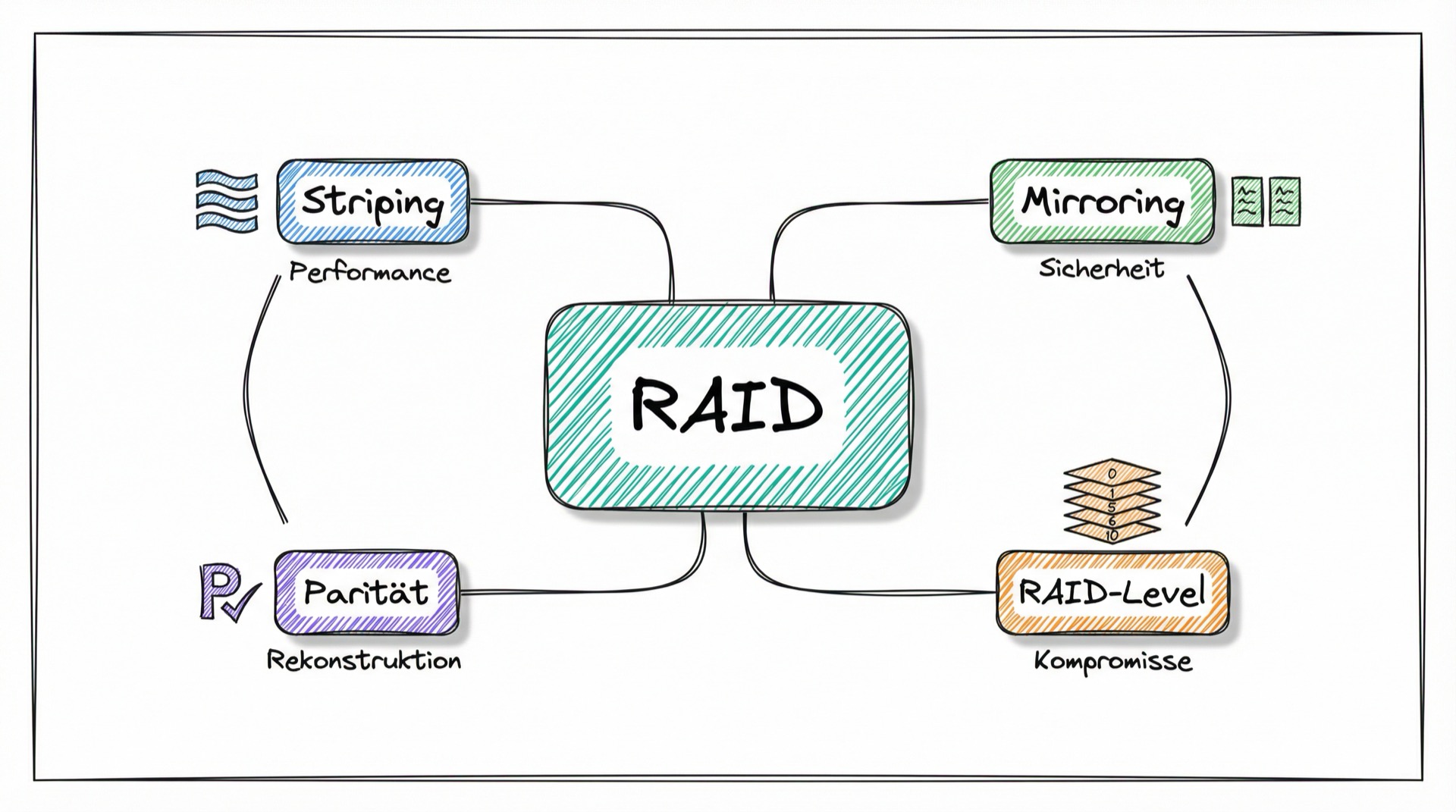 RAID-Konzepte Mind-Map