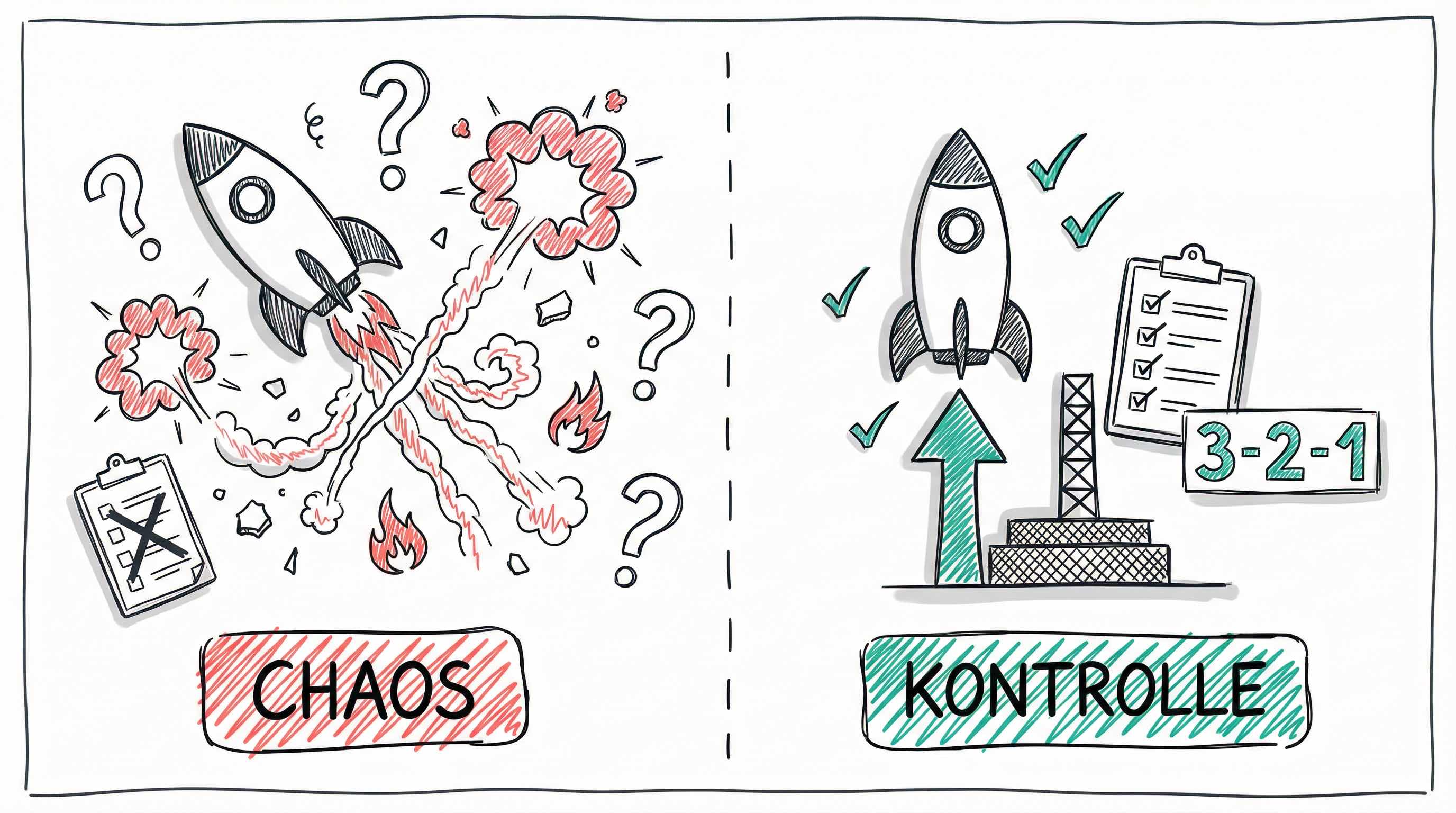 Chaos vs. Kontrolle beim Software-Release