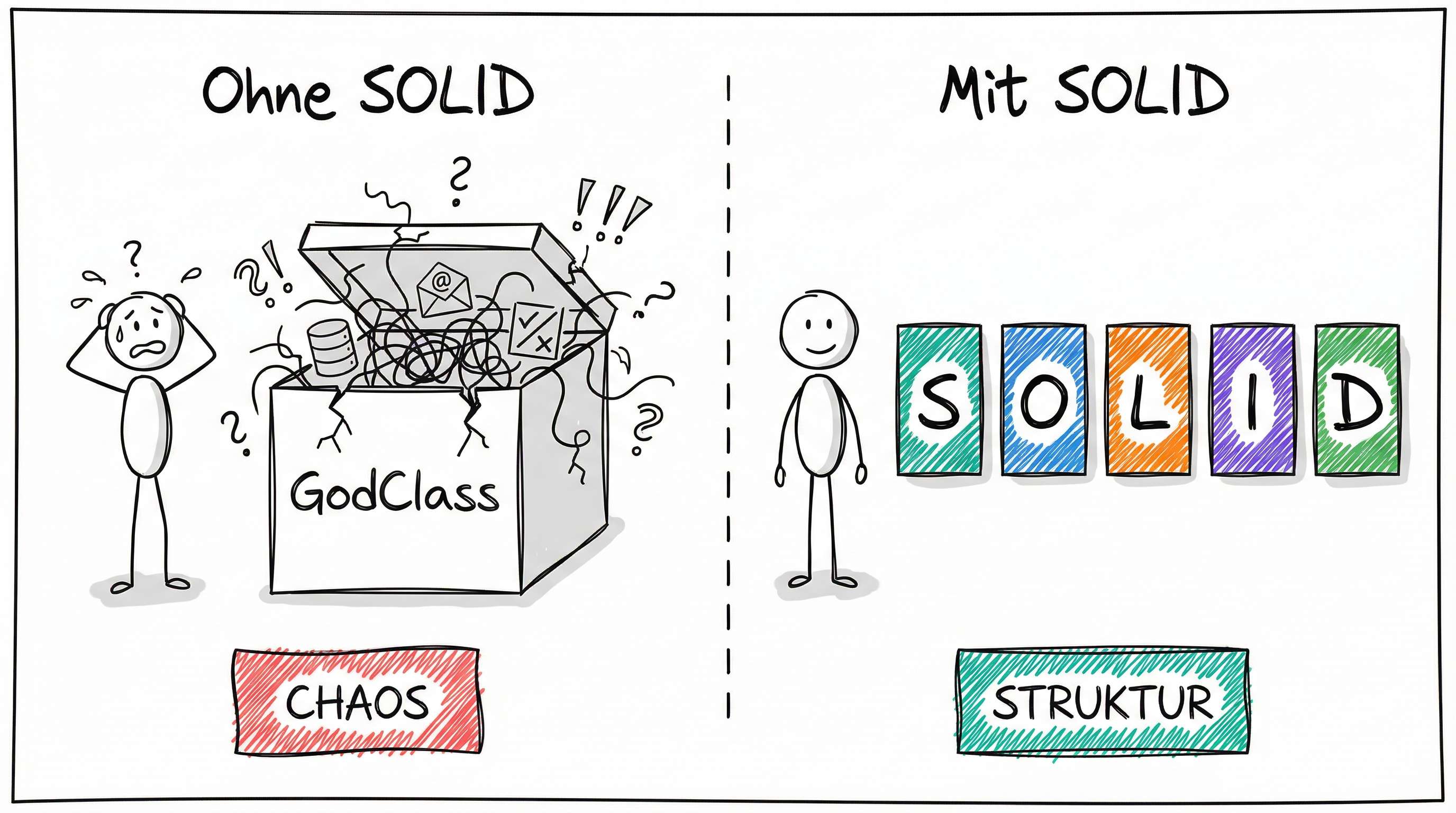 SOLID-Prinzipien: Vom Chaos zur Struktur