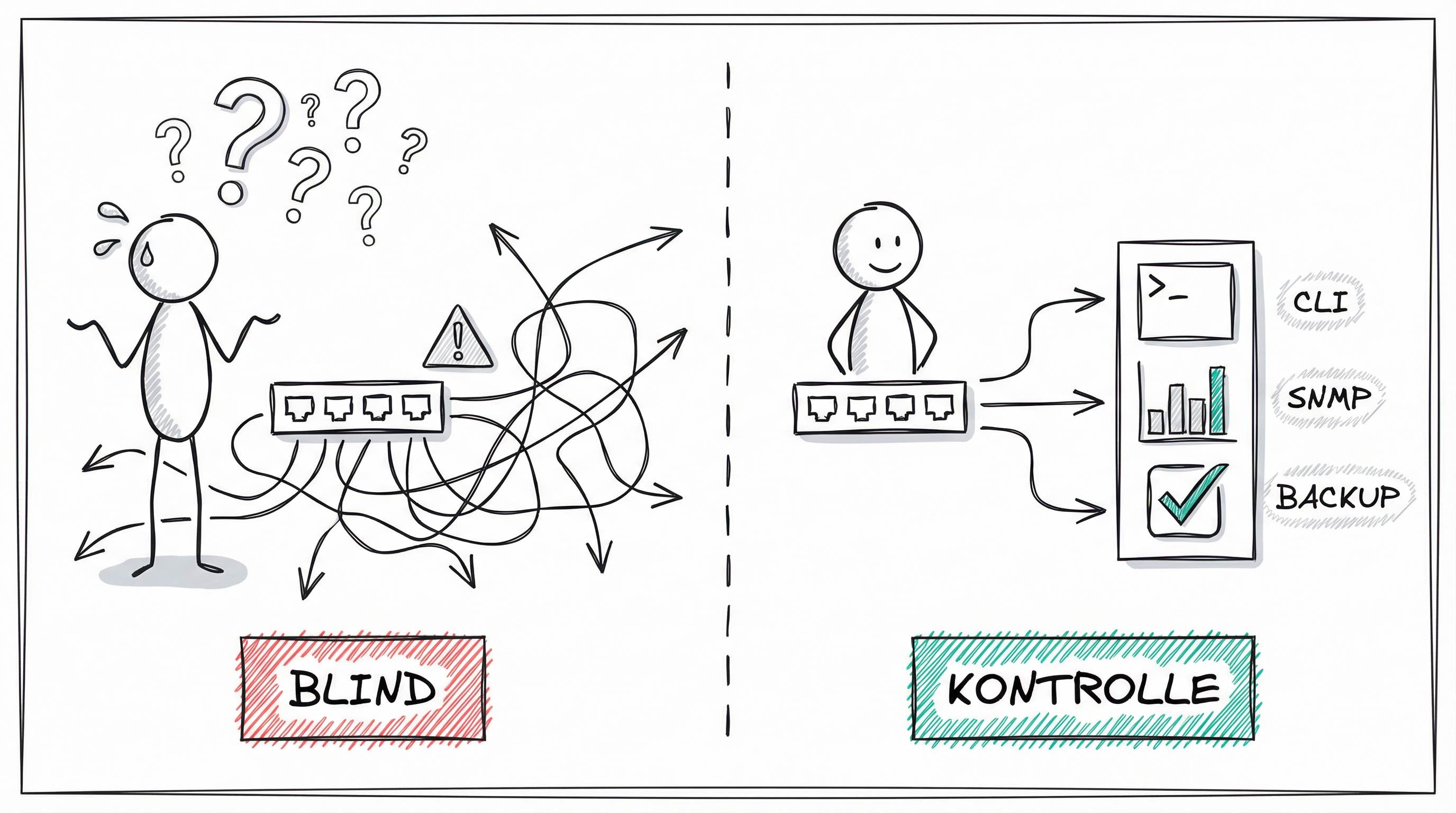 Blindflug vs. Kontrolle beim Switch-Management