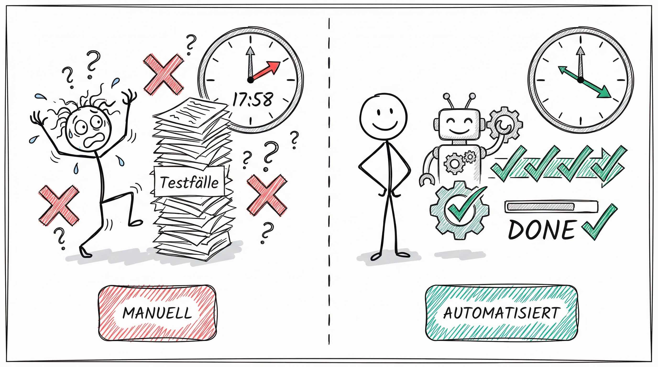 Manuelles vs. automatisiertes Testen