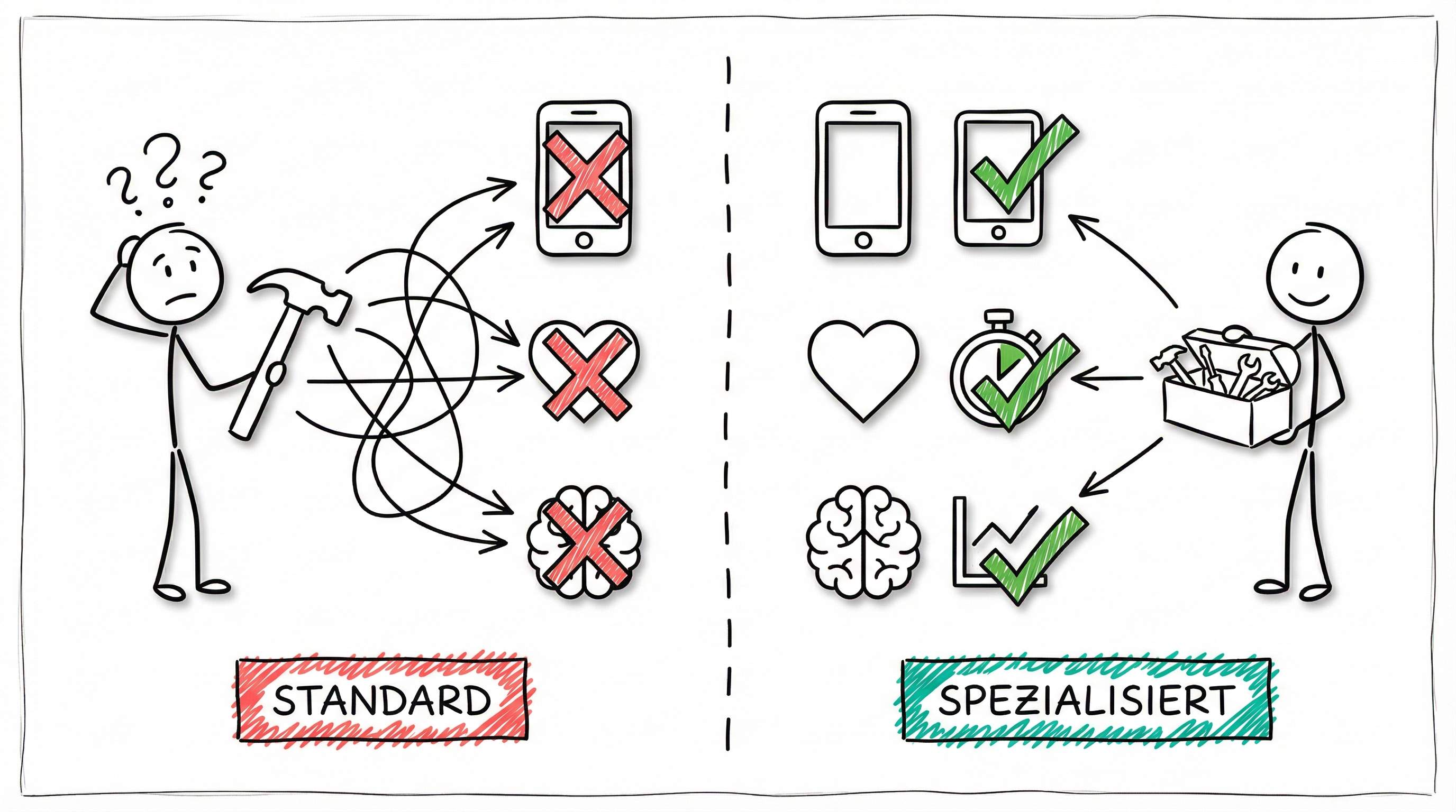 Standard-Test vs. Spezialisiertes Testen