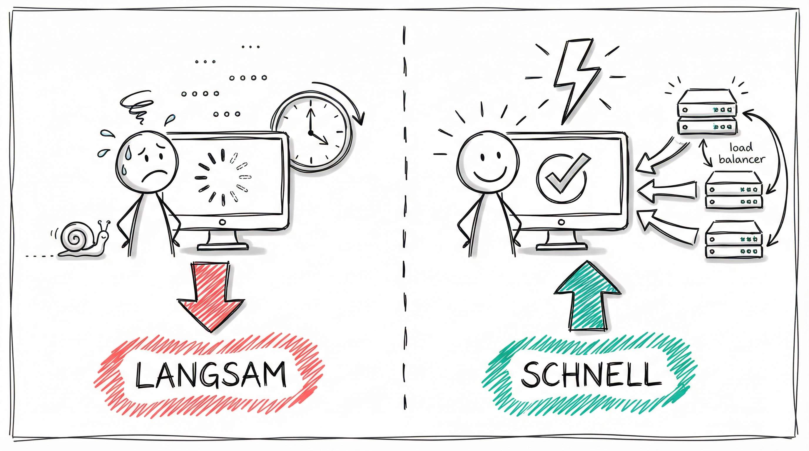 Langsam vs. Schnell - Performance-Vergleich