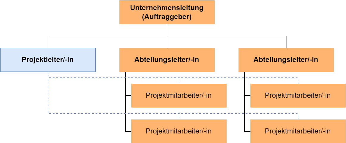 Die Matrixorganisation als Grafik